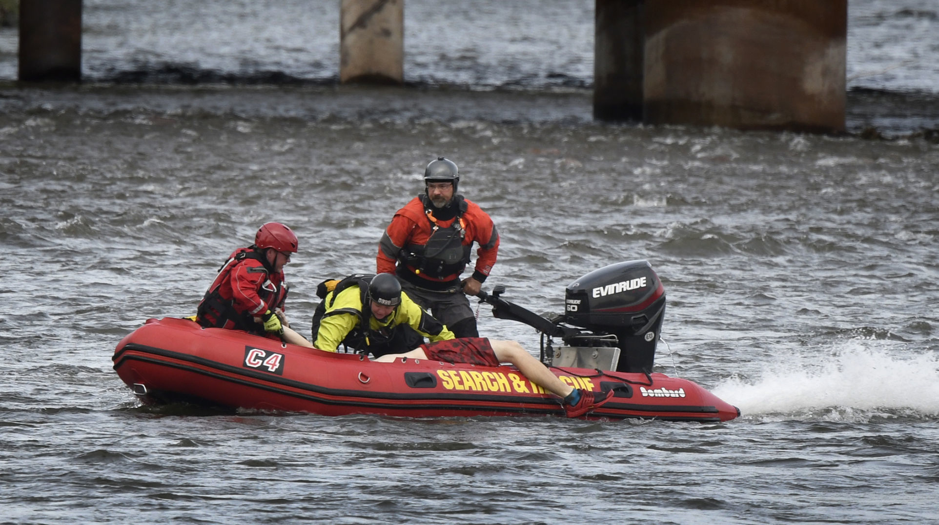 Search and Rescue pulls a man from the Clark Fork